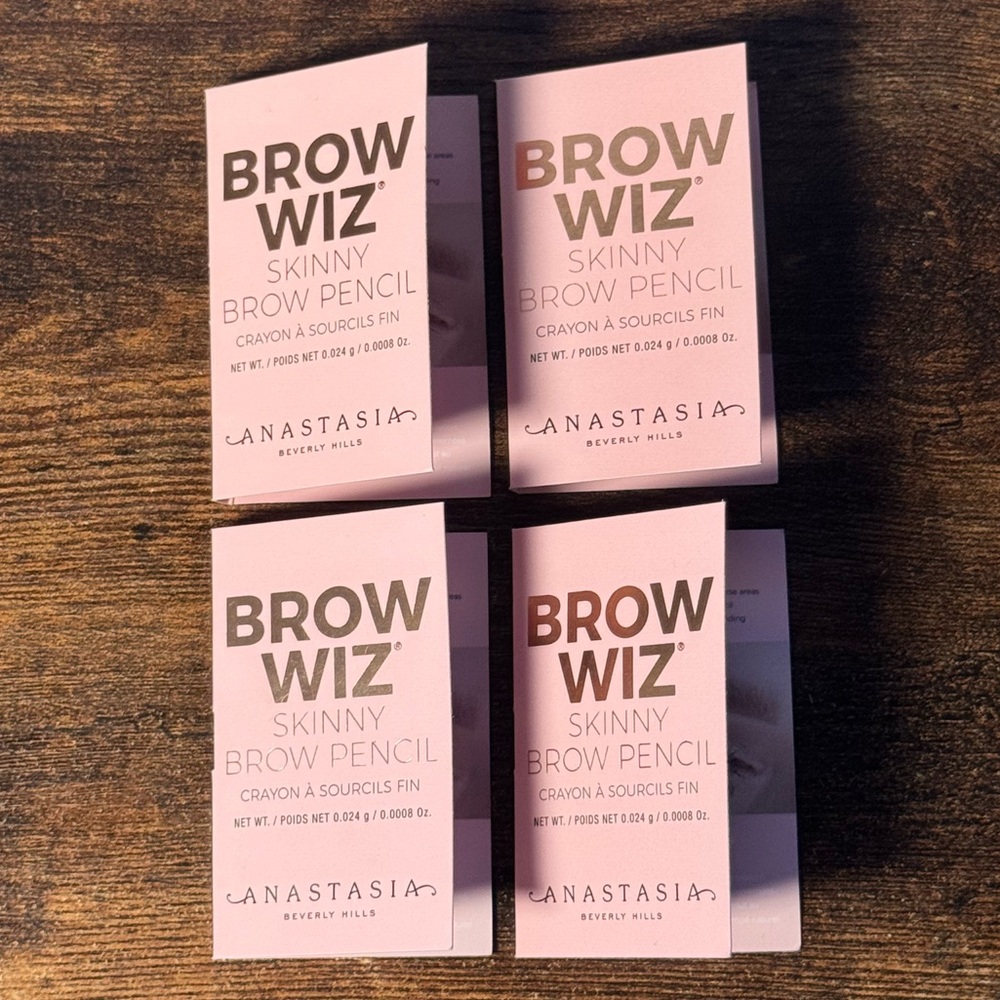 Anastasia Brow Wiz Skinny Brow Pencil - DARK BROWN - (4 Pack)